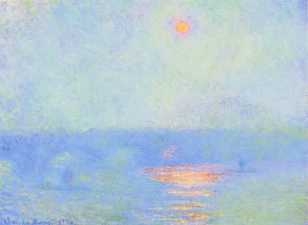 Claude Monet Waterloo Bridge, Effect of Sunlight in the Fog oil painting image